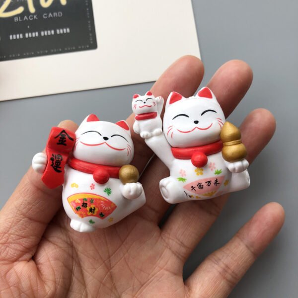 wholesale new year celebratory fridge magnets, magnetic stickers, cute korean 3d maneki-neko magnets, home decorations factory direct