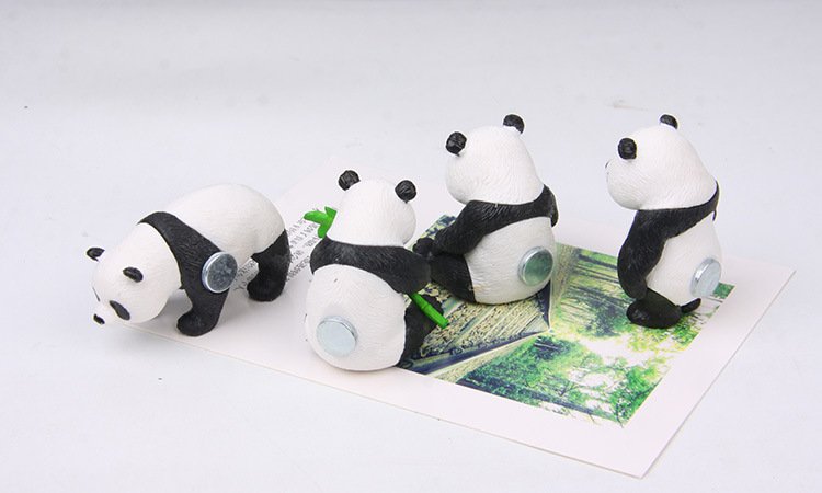 wholesale giant panda fridge magnets, cute cartoon magnetic stickers, iron magnets and clips, home decorations, early education blackboard stickers factory direct