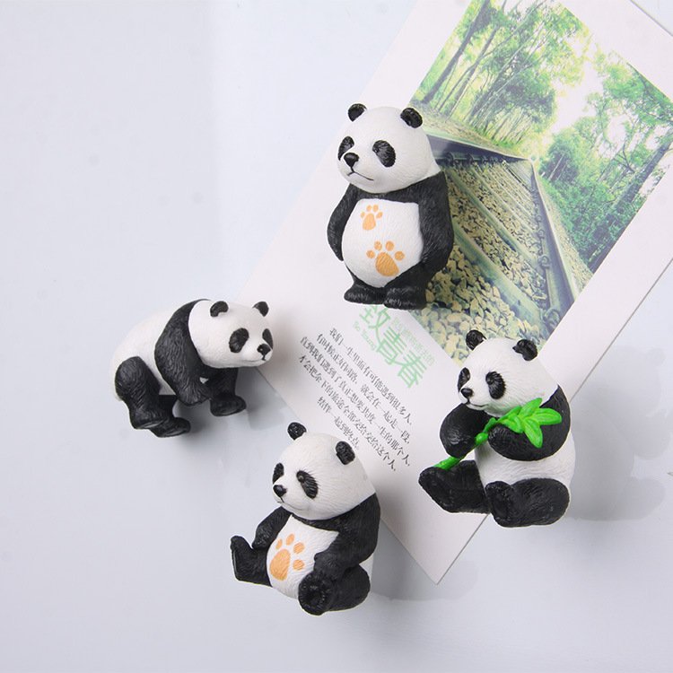 wholesale giant panda fridge magnets, cute cartoon magnetic stickers, iron magnets and clips, home decorations, early education blackboard stickers factory direct