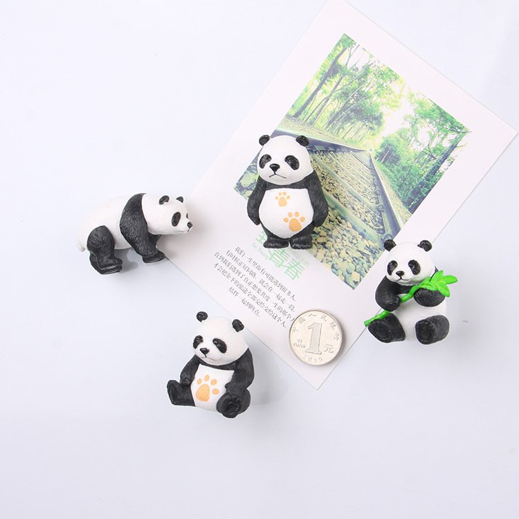 wholesale giant panda fridge magnets, cute cartoon magnetic stickers, iron magnets and clips, home decorations, early education blackboard stickers factory direct
