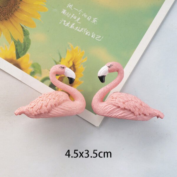 wholesale nordic ins cute couple fridge magnets, wedding celebration, a pair of flamingos, home decorative magnetic stickers, photos factory direct