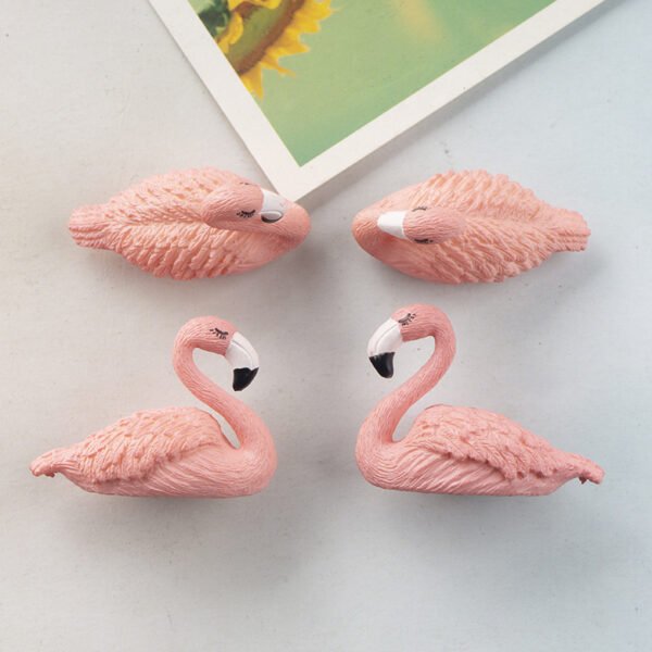 wholesale nordic ins cute couple fridge magnets, wedding celebration, a pair of flamingos, home decorative magnetic stickers, photos factory direct