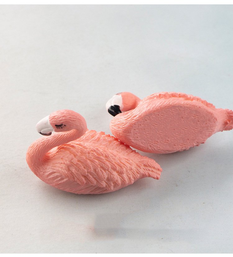 wholesale nordic ins cute couple fridge magnets, wedding celebration, a pair of flamingos, home decorative magnetic stickers, photos factory direct