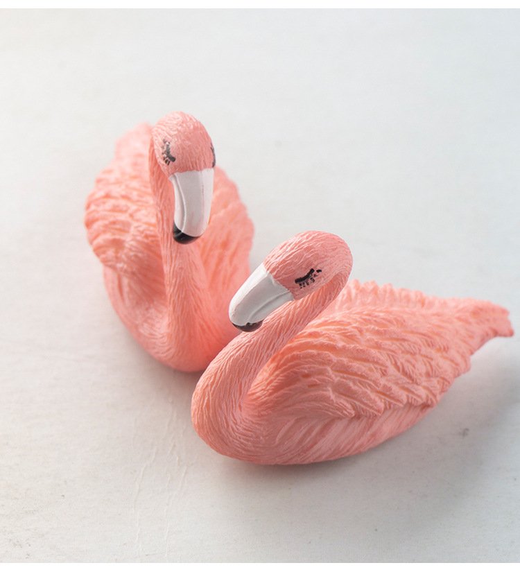 wholesale nordic ins cute couple fridge magnets, wedding celebration, a pair of flamingos, home decorative magnetic stickers, photos factory direct