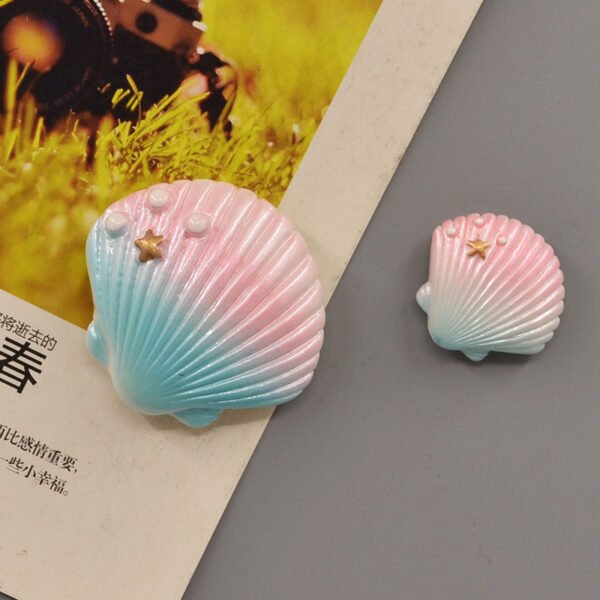 wholesale starfish and shell fridge magnets, magnetic stickers, creative korean 3d personalized cartoon decorations, ironstone message stickers factory direct