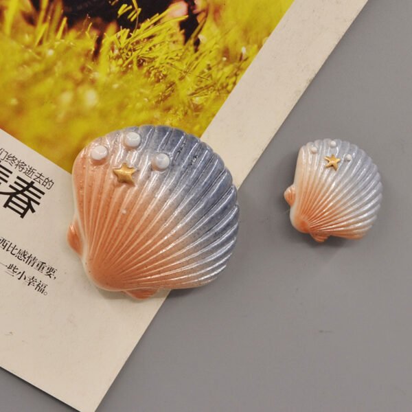 wholesale starfish and shell fridge magnets, magnetic stickers, creative korean 3d personalized cartoon decorations, ironstone message stickers factory direct
