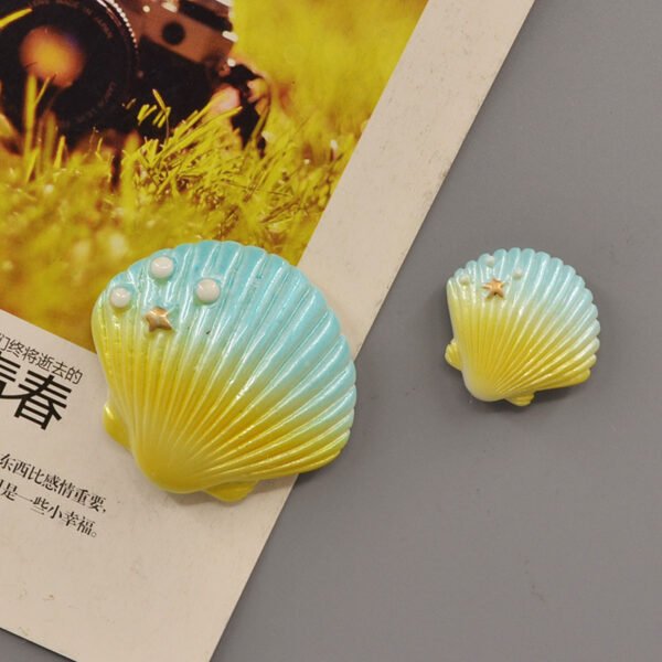 wholesale starfish and shell fridge magnets, magnetic stickers, creative korean 3d personalized cartoon decorations, ironstone message stickers factory direct