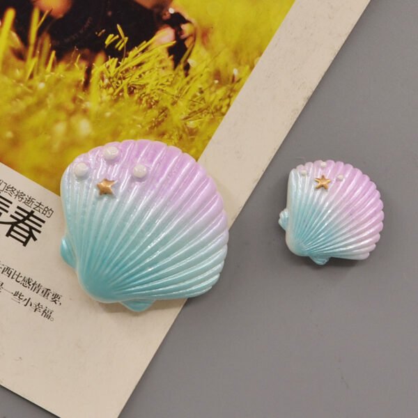 wholesale starfish and shell fridge magnets, magnetic stickers, creative korean 3d personalized cartoon decorations, ironstone message stickers factory direct