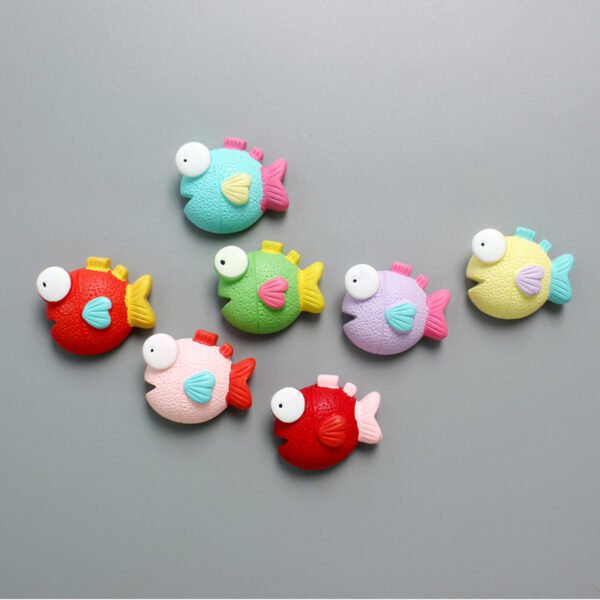 wholesale creative cute cartoon colorful fish fridge magnets, magnetic stickers for children&apos;s early education factory direct