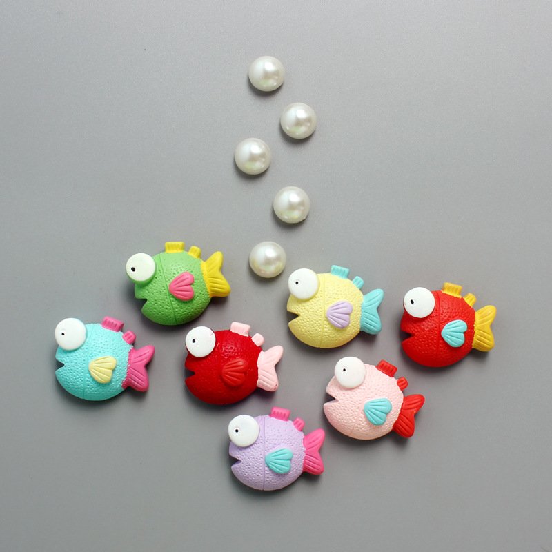 wholesale creative cute cartoon colorful fish fridge magnets, magnetic stickers for children's early education factory direct