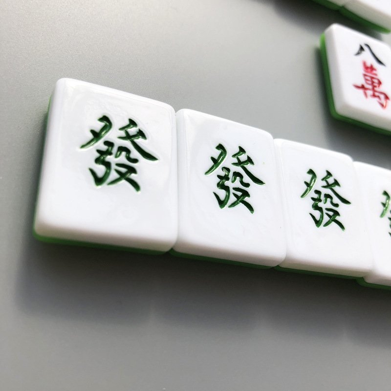 wholesale adorable 3d mahjong magnetic stickers, fortune tiles like red middle and eight wan, resin fridge magnets, message and photo stickers factory direct