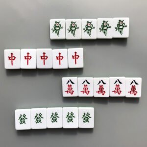 wholesale adorable 3d mahjong magnetic stickers, fortune tiles like red middle and eight wan, resin fridge magnets, message and photo stickers factory direct