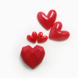 wholesale cute love-theme heart-shaped fridge magnets, fridge decorative stickers, strong magnetic stickers, message stickers, red and peach hearts factory direct