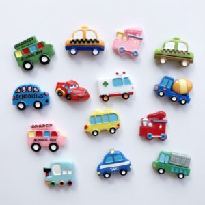 wholesale adorable mini car fridge magnets, children&apos;s early education transportation magnetic stickers, ironstone blackboard and whiteboard stickers factory direct