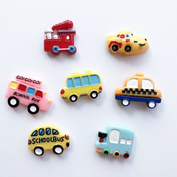 wholesale adorable mini car fridge magnets, children&apos;s early education transportation magnetic stickers, ironstone blackboard and whiteboard stickers factory direct
