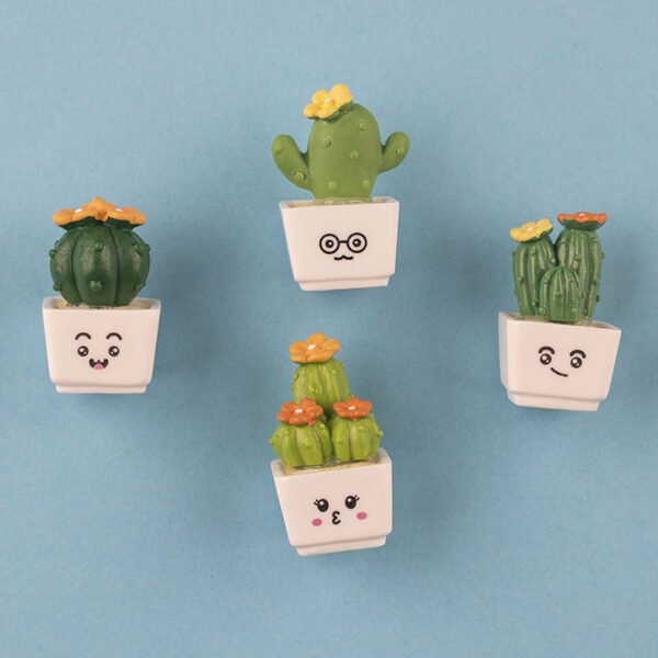 wholesale cactus and succulent green plant fridge magnets, magnetic stickers, 3d home decorations set, ironstone factory direct