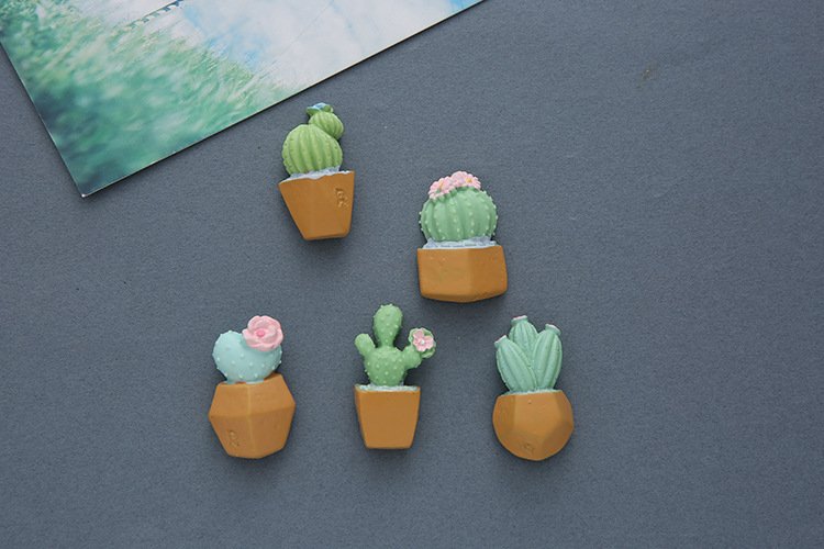 wholesale 3d cactus potted fridge magnets, cereus and succulents, magnetic iron stickers, magnetic stickers, magnetic ironstone stickers, magnetic stone stickers factory direct