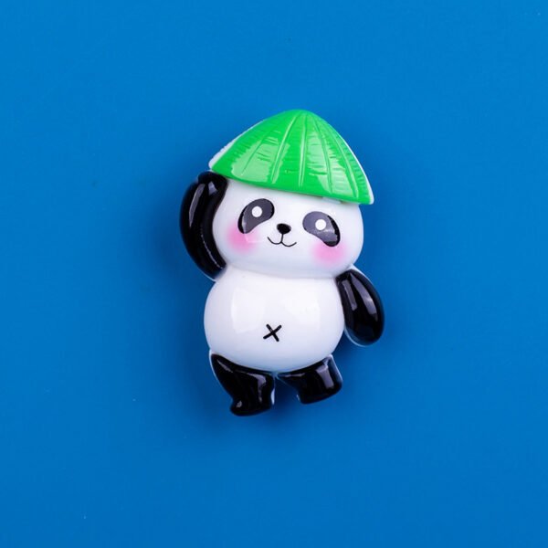 wholesale cute panda cartoon fridge magnets, 3d magnetic iron for fridge doors, home iron cabinets, and entrance decorations factory direct