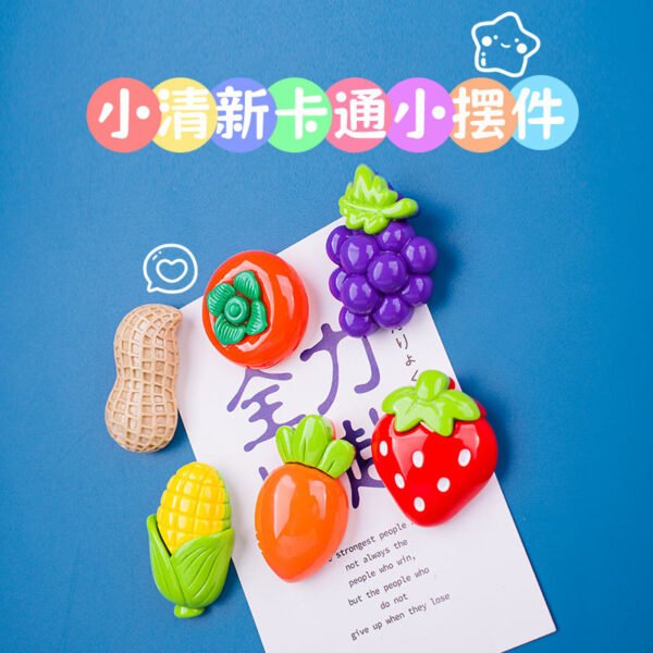 wholesale fresh country flower fridge magnets, peach blossom magnets, creative whiteboard cartoon magnetic stickers, fixing photos and message boards factory direct