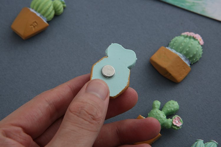 wholesale 3d cactus potted fridge magnets, cereus and succulents, magnetic iron stickers, magnetic stickers, magnetic ironstone stickers, magnetic stone stickers factory direct