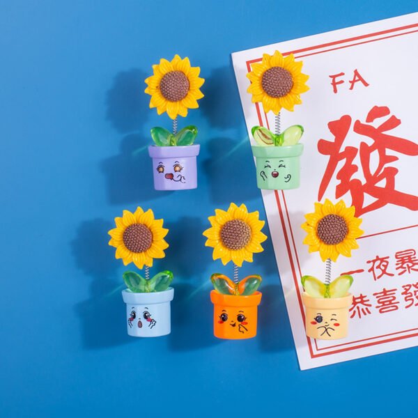 wholesale adorable sunflower and sunflower kitchen home decorations, creative blackboard magnetic stickers factory direct