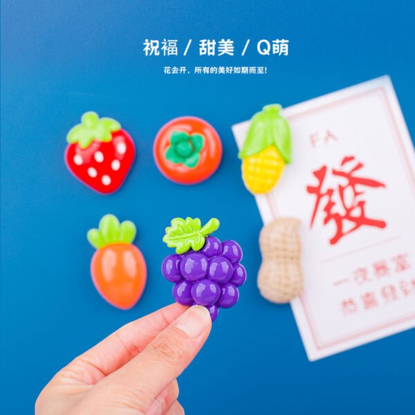 wholesale fresh country flower fridge magnets, peach blossom magnets, creative whiteboard cartoon magnetic stickers, fixing photos and message boards factory direct