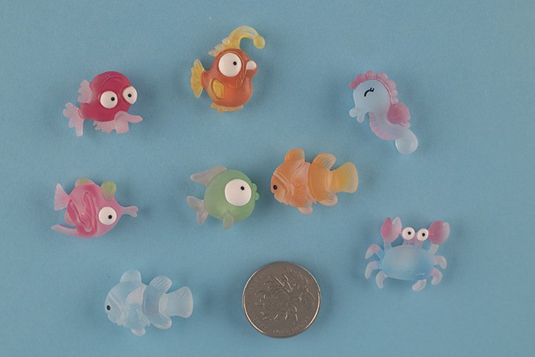 wholesale cartoon marine animals and fish creative fridge magnets, magnetic stickers, ironstone, home decorations, children's magnetic stickers set factory direct