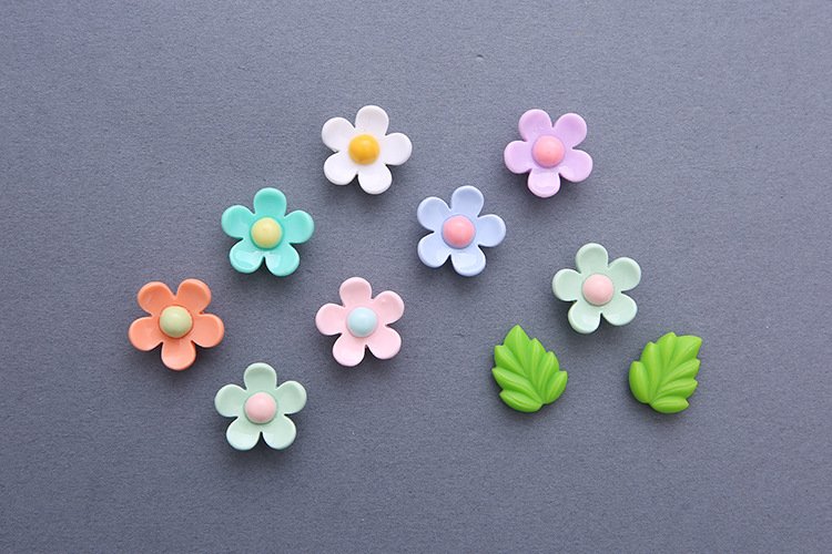 wholesale special price flower fridge magnets, five-petal flowers strong magnetic ironstone, creative fresh and artistic magnetic stickers customized factory direct
