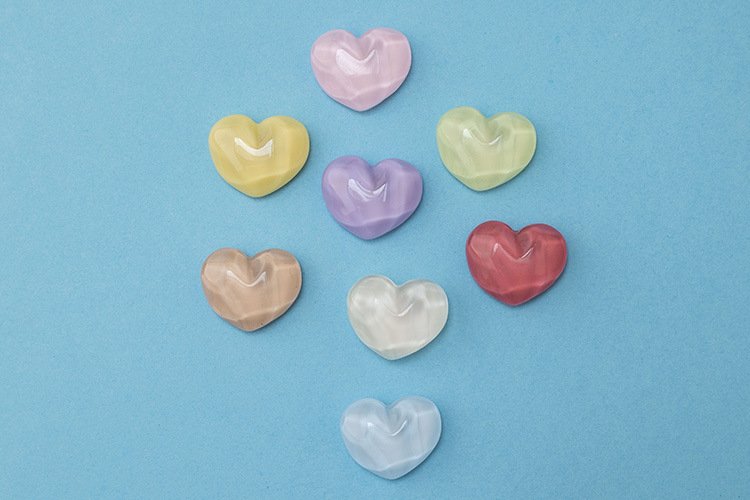 wholesale heart-shaped ironstone diy magnetic morandi-colored decorative fridge magnets factory direct