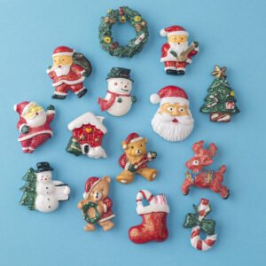 wholesale christmas fridge magnets, christmas gift magnetic stickers, christmas tree, santa&apos;s hat, christmas decorations, cartoon cute little reindeer factory direct