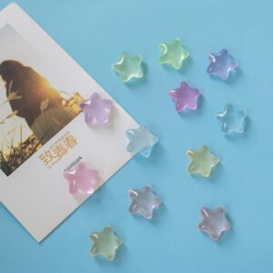 wholesale summer creative glow-in-the-dark star magnetic fridge magnets, iron slotted board whiteboard fixing magnetic decorations factory direct