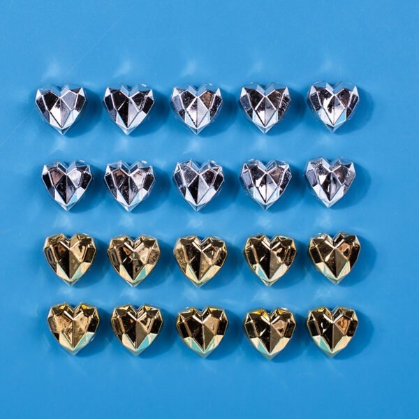 wholesale adorable 3d electroplated heart fridge magnets, magnetic stickers for children&apos;s early education whiteboards, decorative stickers, magnets factory direct