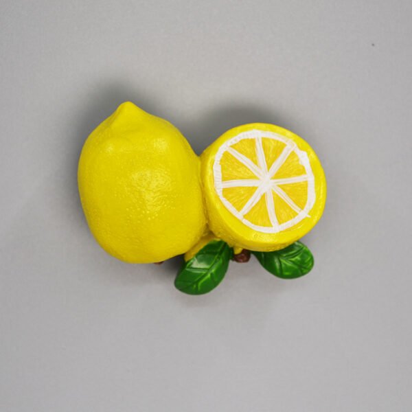 wholesale simulated food and fruit fridge magnets, 3d strawberries, pineapples, yellow lemons, green lemons, magnetic stickers, magnetic stickers, resin fridge magnets, customized factory direct