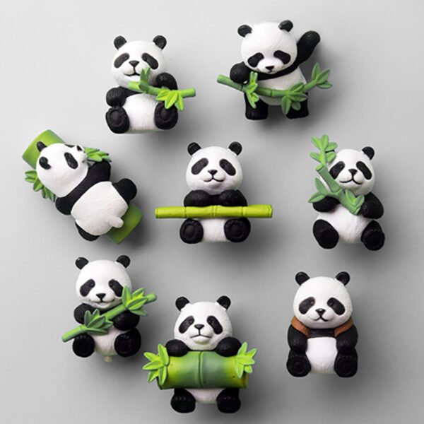 wholesale adorable panda fridge magnets, magnetic attraction, 3d creative travel cultural souvenirs, gifts, magnetic home decorations factory direct