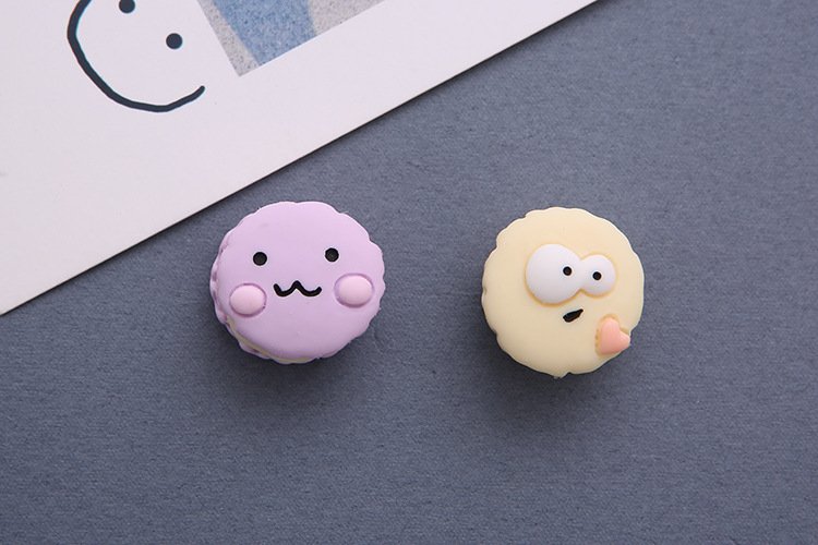wholesale french macaron 3d food fridge magnets, magnetic stickers, tempered glass door panel fridge decorative stickers factory direct