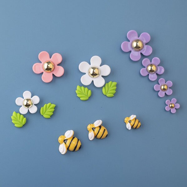 wholesale fresh flower daisies sunflower minimalist fridge stickers, magnetic decorative stickers, minimalist magnetic stickers factory direct