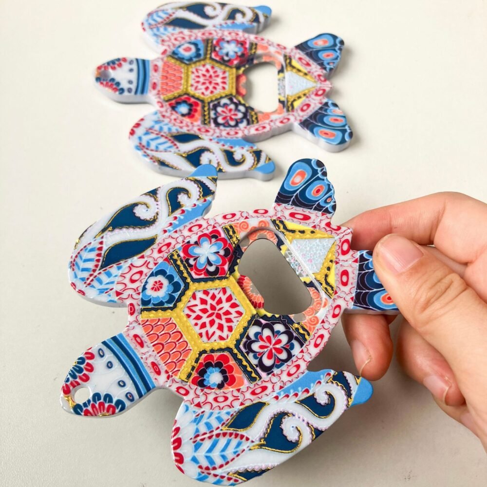 wholesale turtle bottle opener fridge magnets, melamine material with embossed texture and gold-plated craftsmanship, cute design magnets factory direct