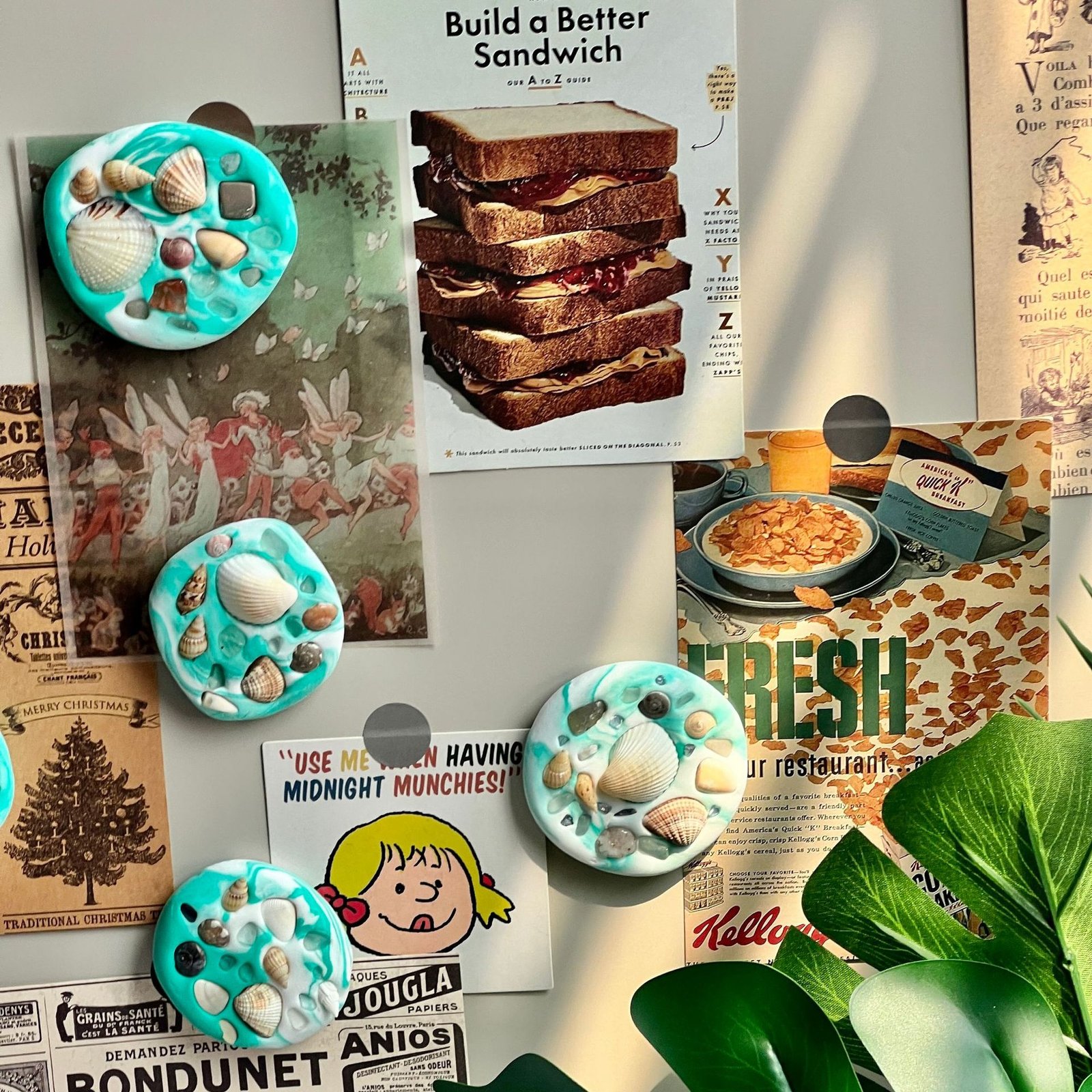 wholesale ultra-light clay handmade diy ocean series cute fridge magnets for home daily decorations factory direct wholesale ultra-light clay handmade diy ocean series cute fridge magnets for home daily decorations factory direct