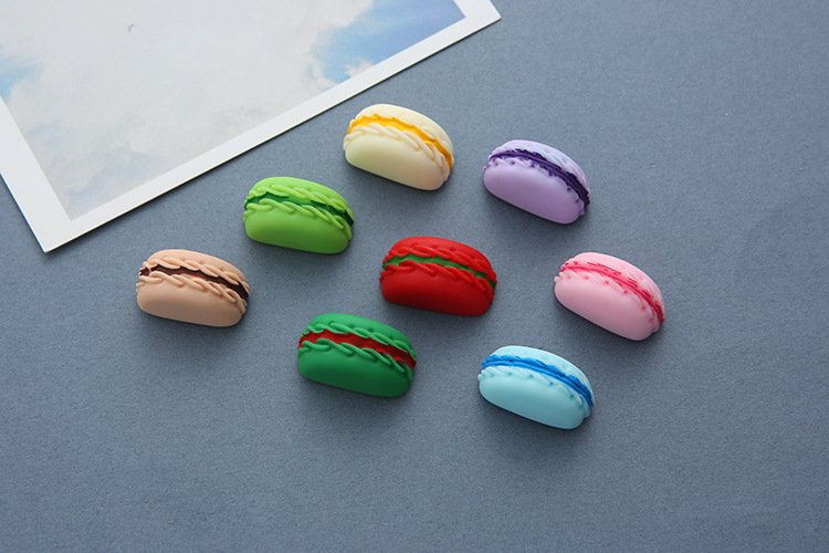 wholesale half french macaron 3d food fridge magnets, magnetic stickers, tempered glass door panel fridge decorative stickers factory direct
