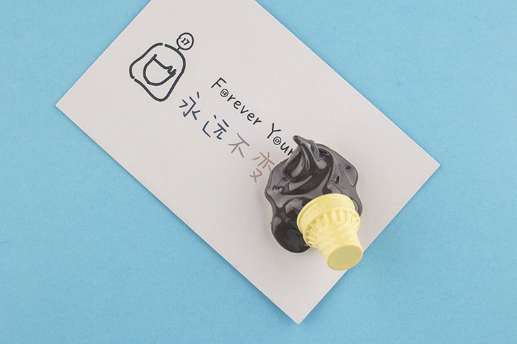 wholesale chocolate 3d ice cream fridge magnets, food cone magnetic stickers, creative cute fridge door decorations, ironstone factory direct