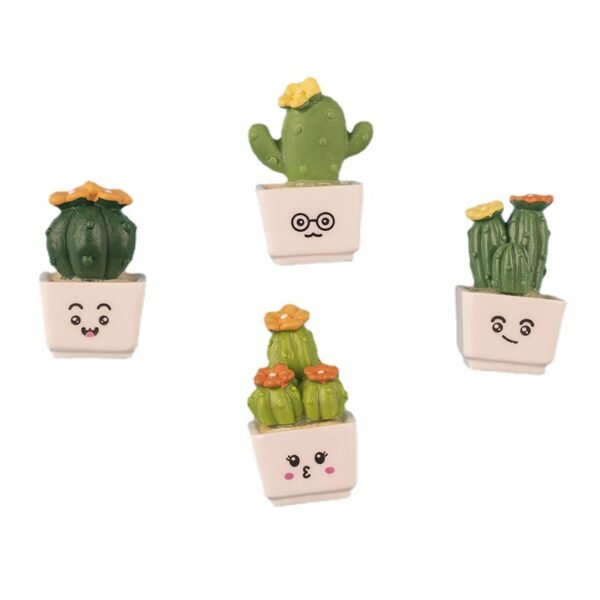 wholesale cactus and succulent green plant fridge magnets, magnetic stickers, 3d home decorations set, ironstone factory direct