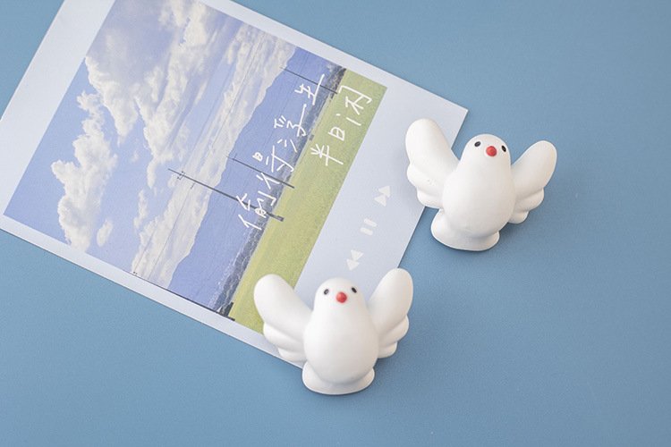 wholesale minimalist fat pigeon fridge magnets, cute personalized creative magnetic stickers, 3d peace dove ironstone strong magnets factory direct