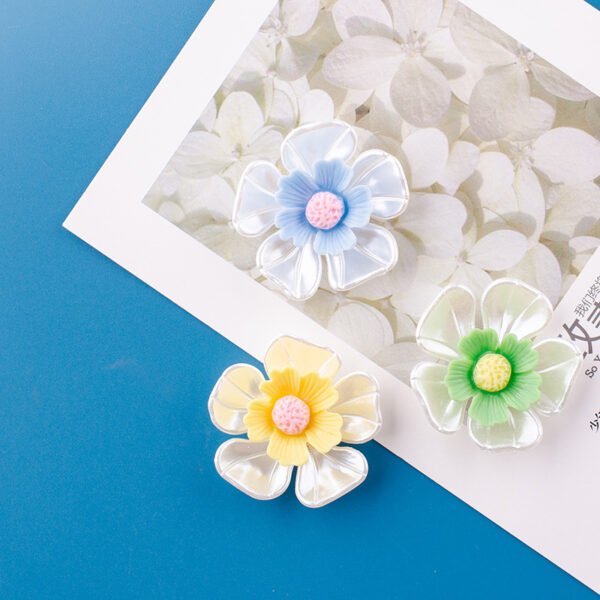 wholesale flower fridge magnets in blue, pink, purple, yellow, green, 3d decorative stickers factory direct