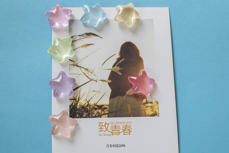 wholesale summer creative glow-in-the-dark star magnetic fridge magnets, iron slotted board whiteboard fixing magnetic decorations factory direct