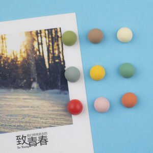 wholesale sandblasted magnetic morandi round stickers, whiteboard and slotted board photo stickers, minimalist fridge magnets, magnetic stickers factory direct