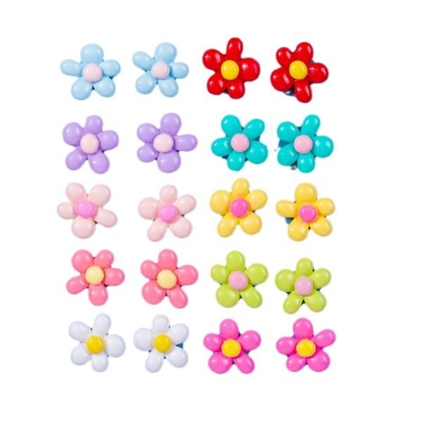 wholesale adorable 3d five-petal flower fridge magnets, magnetic attraction, instant photo fixing, high aesthetic home decorative magnets factory direct