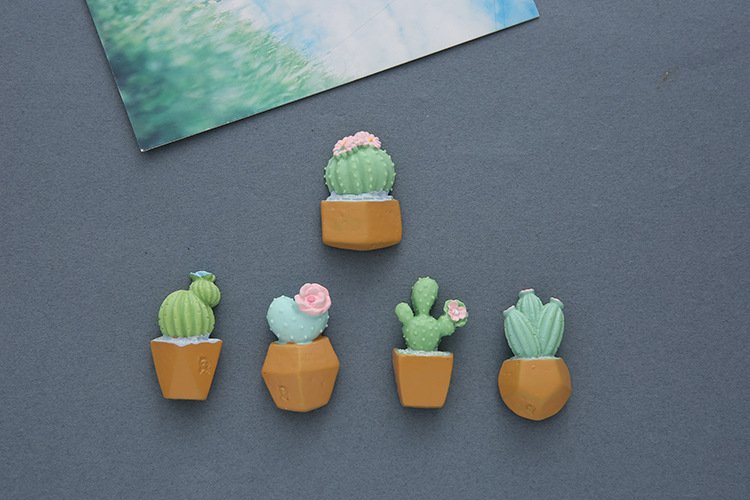 wholesale 3d cactus potted fridge magnets, cereus and succulents, magnetic iron stickers, magnetic stickers, magnetic ironstone stickers, magnetic stone stickers factory direct