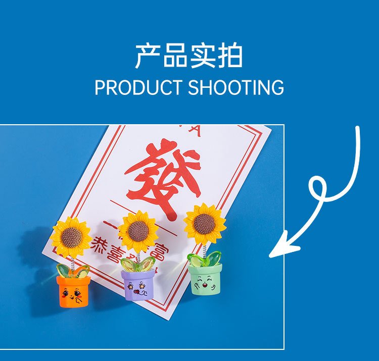 wholesale adorable sunflower and sunflower kitchen home decorations, creative blackboard magnetic stickers factory direct