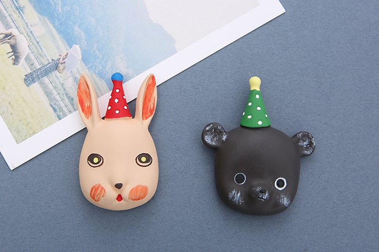 wholesale rabbits, small animals, deer, resin fridge magnets, bears, elephants, magnets factory direct