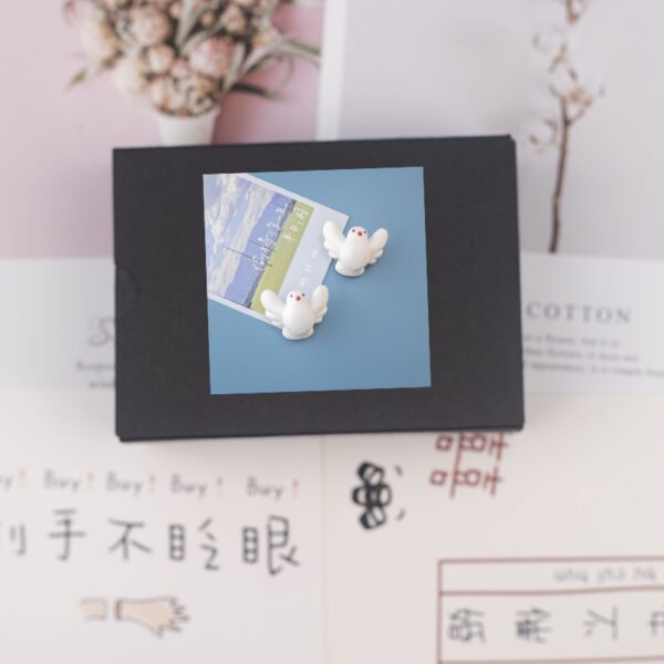 wholesale minimalist fat pigeon fridge magnets, cute personalized creative magnetic stickers, 3d peace dove ironstone strong magnets factory direct